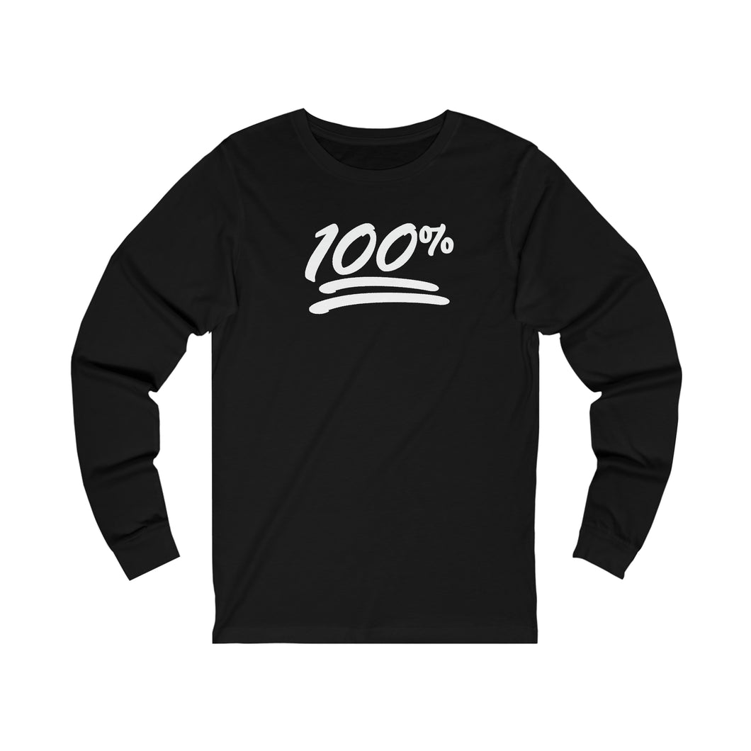 100% Emoji Long Sleeve Tee