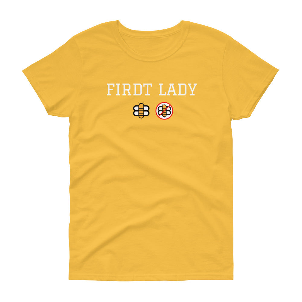 Firdt Lady of the Bees Women's Cut Crew Neck T-shirt