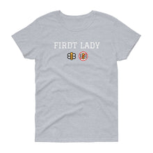 Load image into Gallery viewer, Firdt Lady of the Bees Women&#39;s Cut Crew Neck T-shirt
